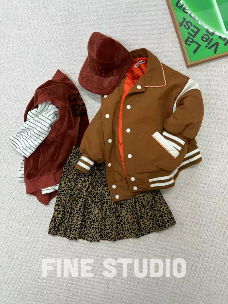 Fine Studio - Korean Children Fashion - #childofig - Sleeve Baseball Jacket - 10