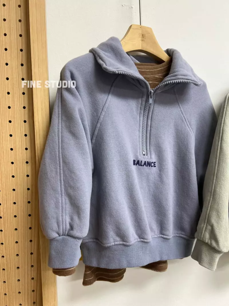 Fine Studio - Korean Children Fashion - #childofig - Collar Sweatshirt - 7