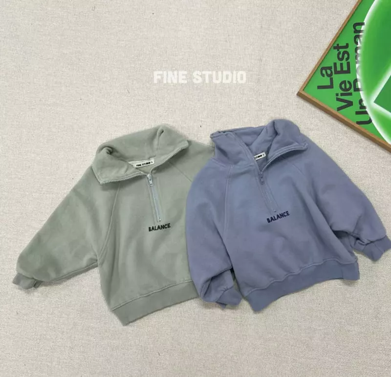 Fine Studio - Korean Children Fashion - #childofig - Collar Sweatshirt - 8