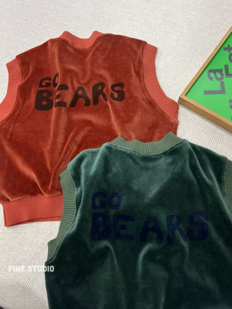 Fine Studio - Korean Children Fashion - #childofig - Bear Vest - 5