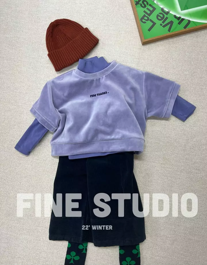 Fine Studio - Korean Children Fashion - #childrensboutique - Velu Half Sweatshirt - 2
