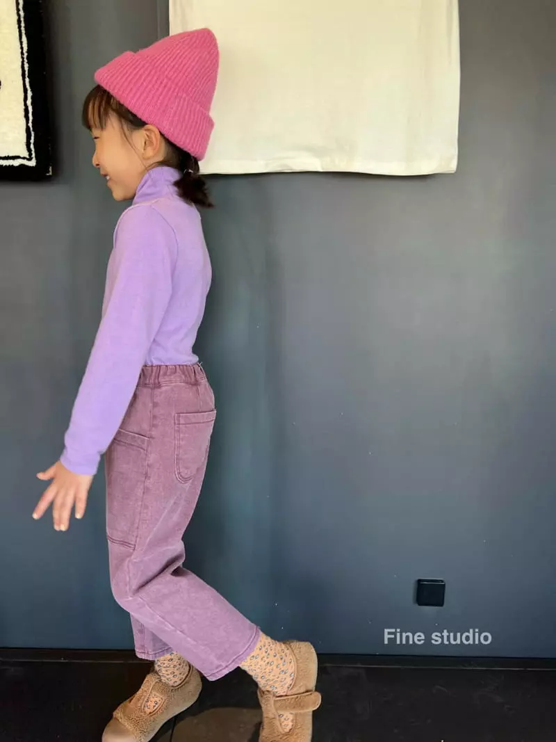 Fine Studio - Korean Children Fashion - #fashionkids - Pigment Pocket Span Pants - 9