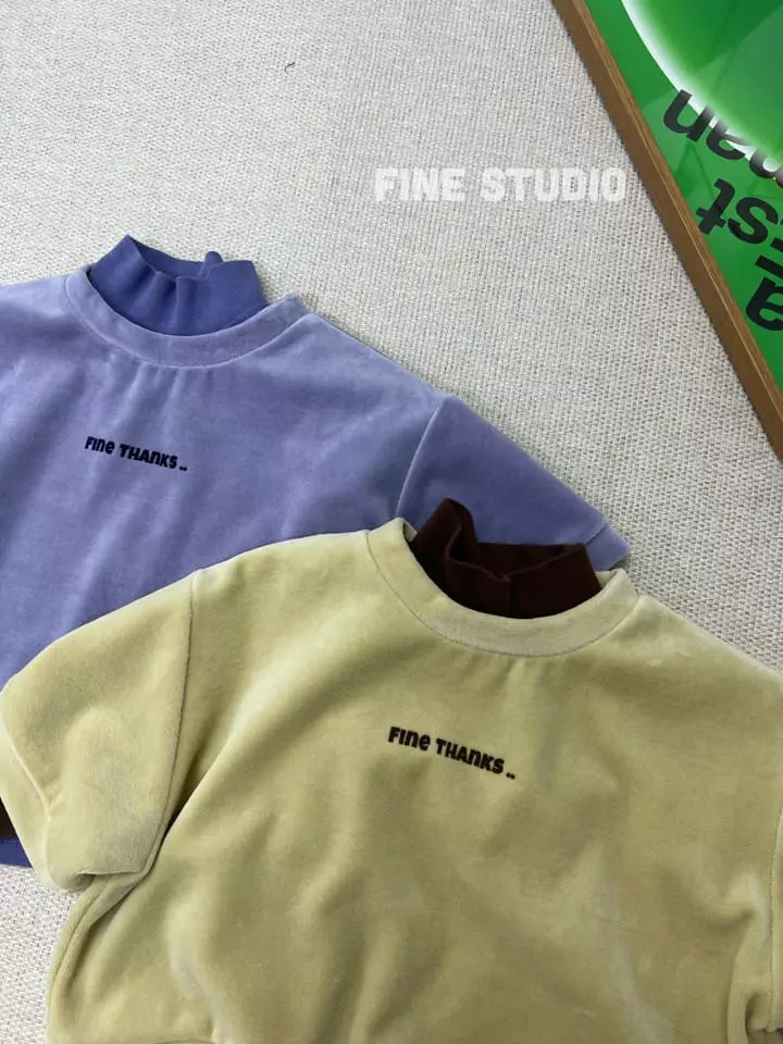Fine Studio - Korean Children Fashion - #fashionkids - Velu Half Sweatshirt - 5
