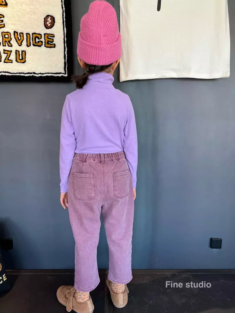 Fine Studio - Korean Children Fashion - #kidzfashiontrend - Pigment Pocket Span Pants - 12
