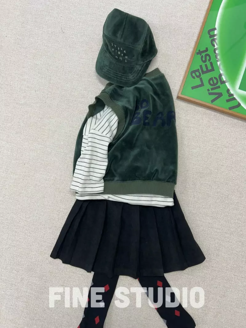 Fine Studio - Korean Children Fashion - #kidzfashiontrend - Jane Pleats Skirt - 2