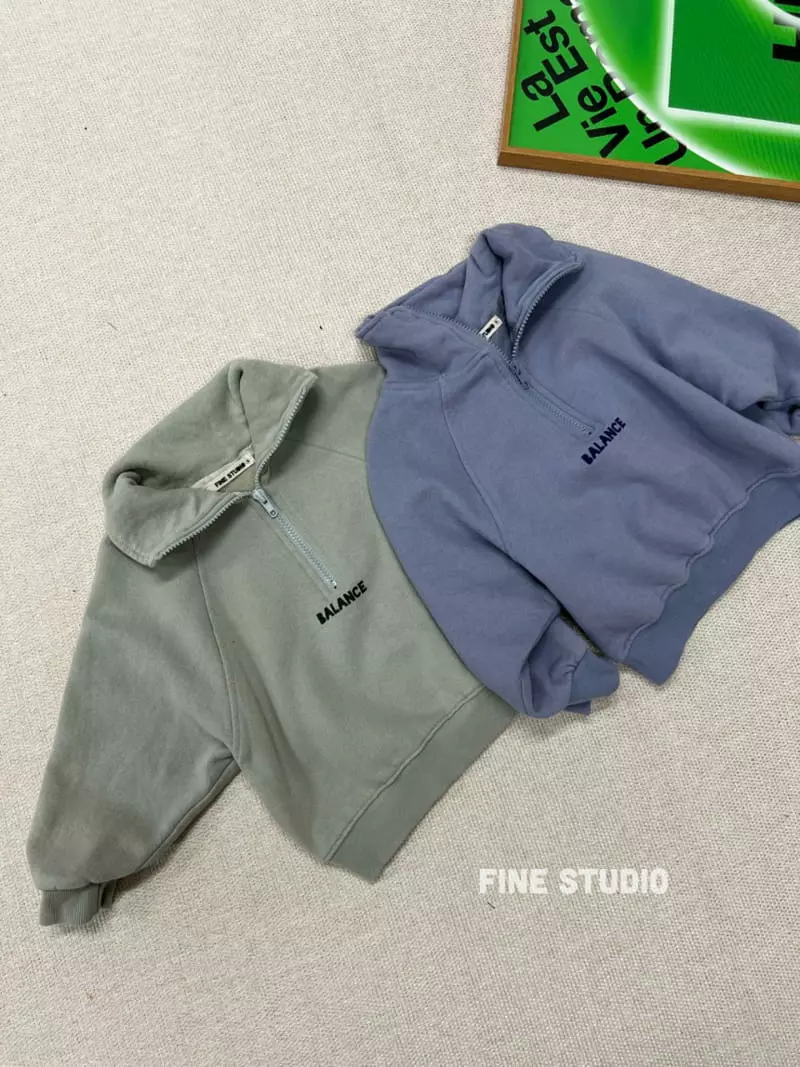 Fine Studio - Korean Children Fashion - #littlefashionista - Collar Sweatshirt - 3