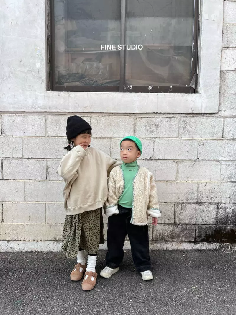 Fine Studio - Korean Children Fashion - #littlefashionista - Frill Sweatshirt - 4