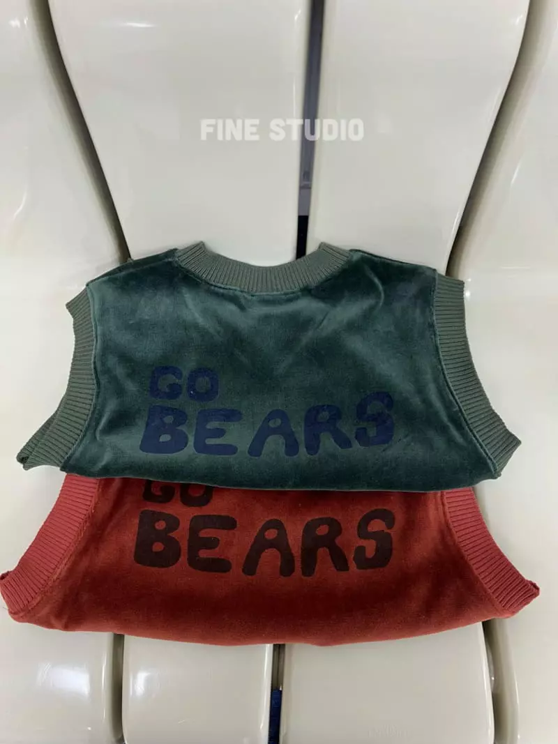 Fine Studio - Korean Children Fashion - #magicofchildhood - Bear Vest - 2