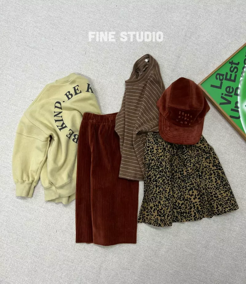 Fine Studio - Korean Children Fashion - #magicofchildhood - Veloure Rib Pants
