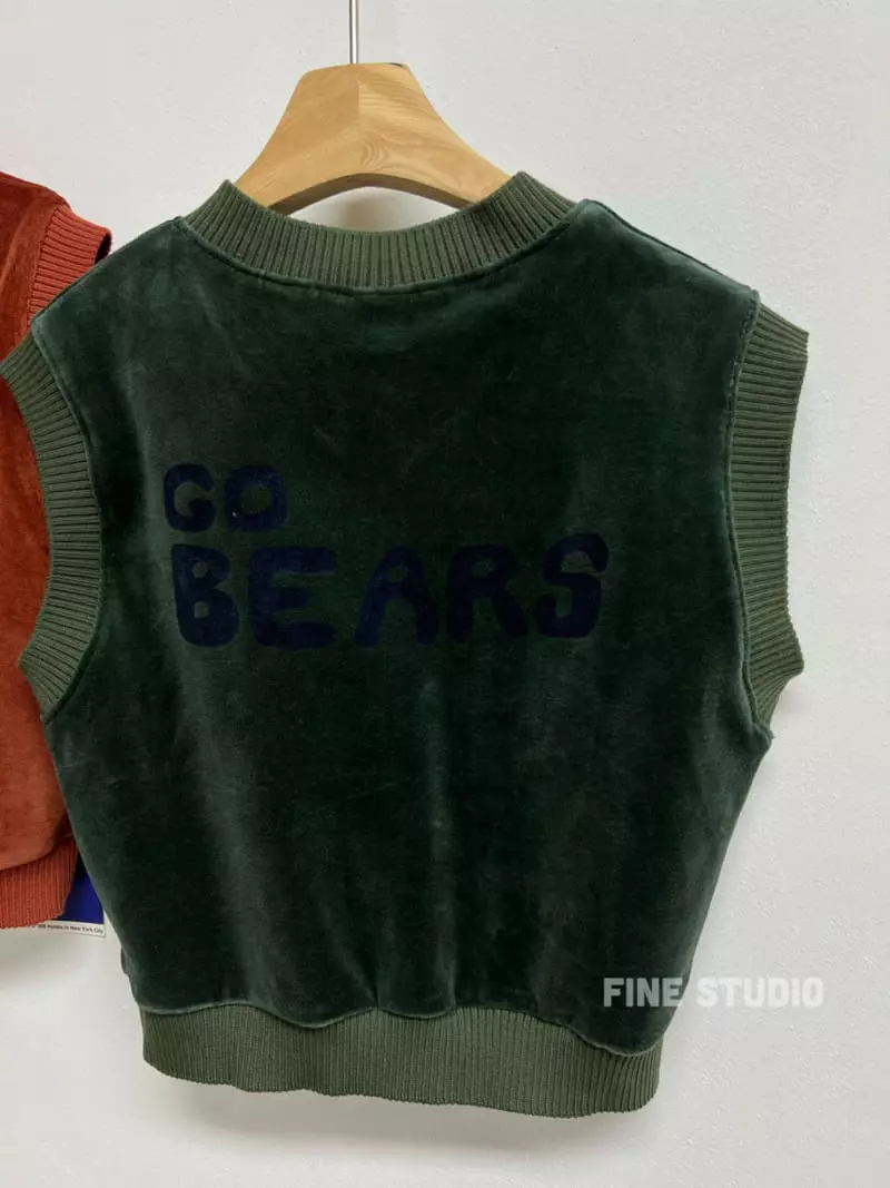 Fine Studio - Korean Children Fashion - #minifashionista - Bear Vest - 3