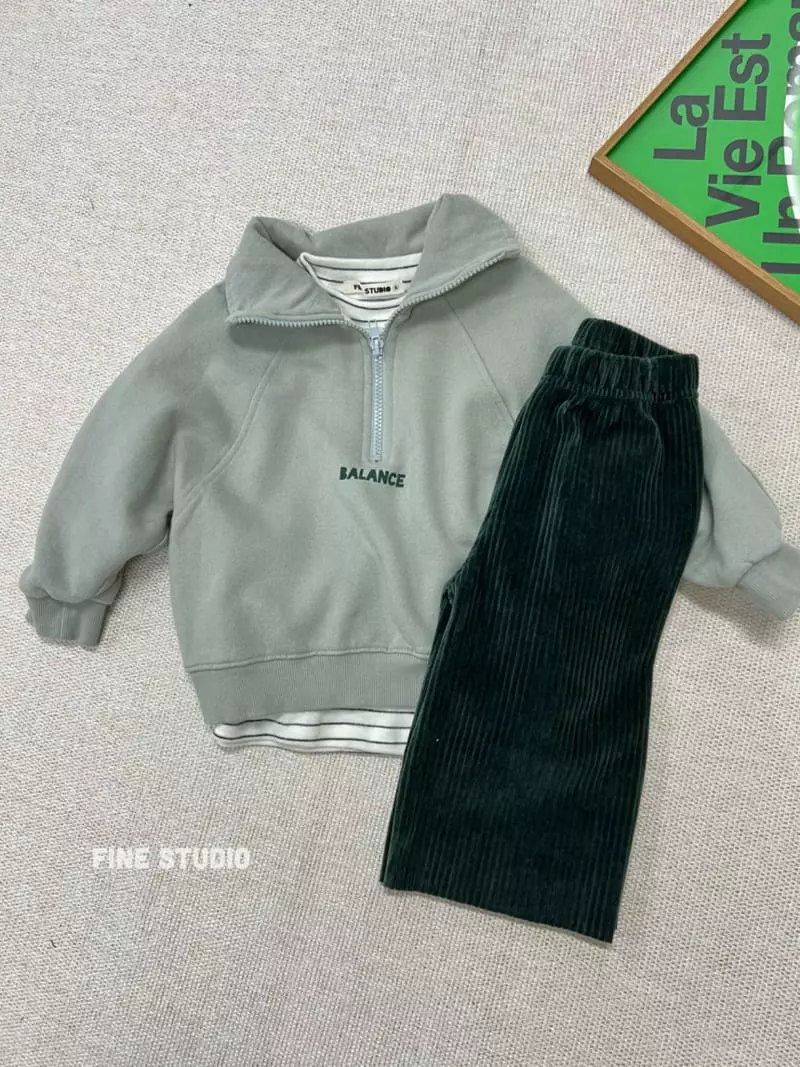 Fine Studio - Korean Children Fashion - #minifashionista - Veloure Rib Pants - 2