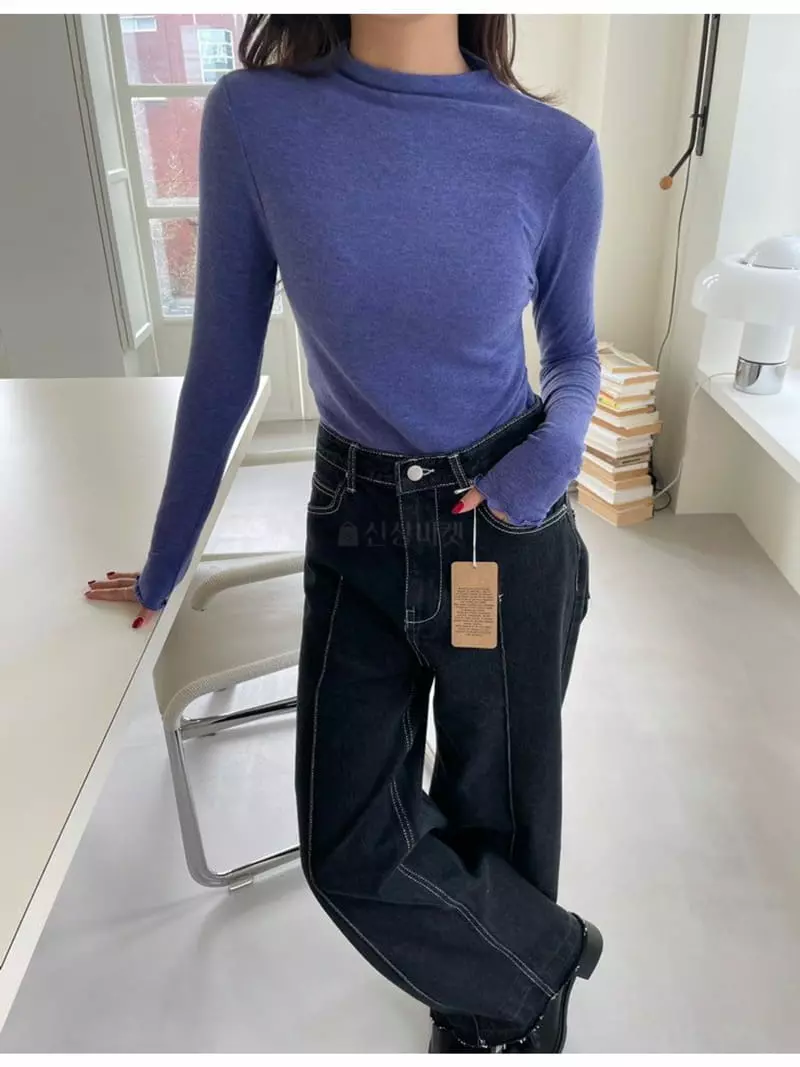 Floor - Korean Women Fashion - #pursuepretty - Turtleneck Tee