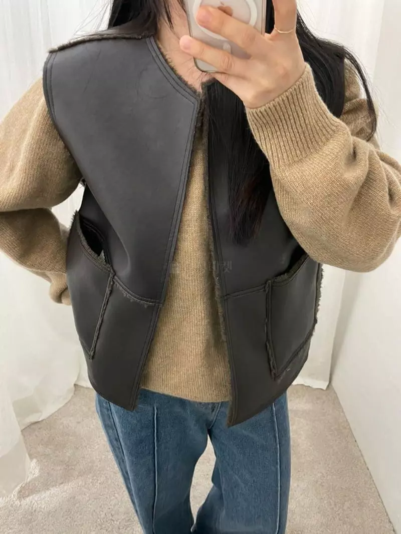 Floor - Korean Women Fashion - #romanticstyle - Leja Vest - 7