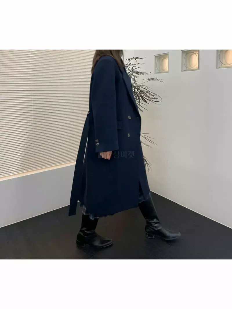Floor - Korean Women Fashion - #thatsdarling - Double Coat - 7