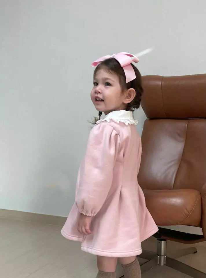Flower J - Korean Children Fashion - #childofig - Heart Button One-piece - 7