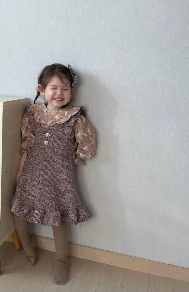 Flower J - Korean Children Fashion - #childofig - Mosic Frill One-piece - 6