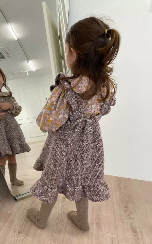 Flower J - Korean Children Fashion - #childrensboutique - Mosic Frill One-piece - 7