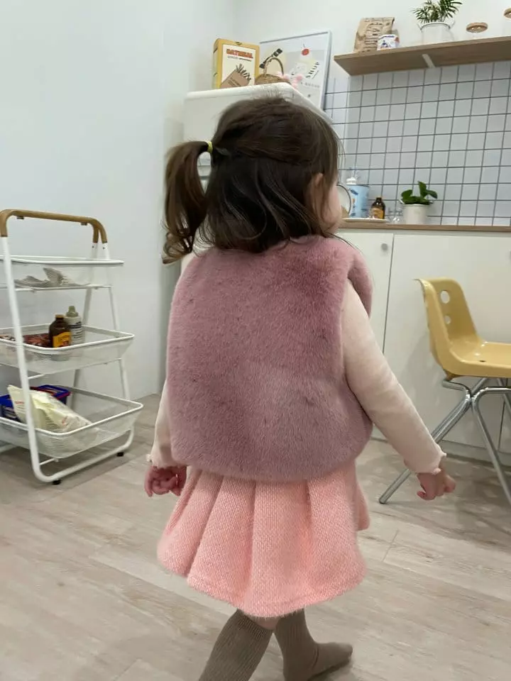 Flower J - Korean Children Fashion - #childrensboutique - Fluffy Vest - 6