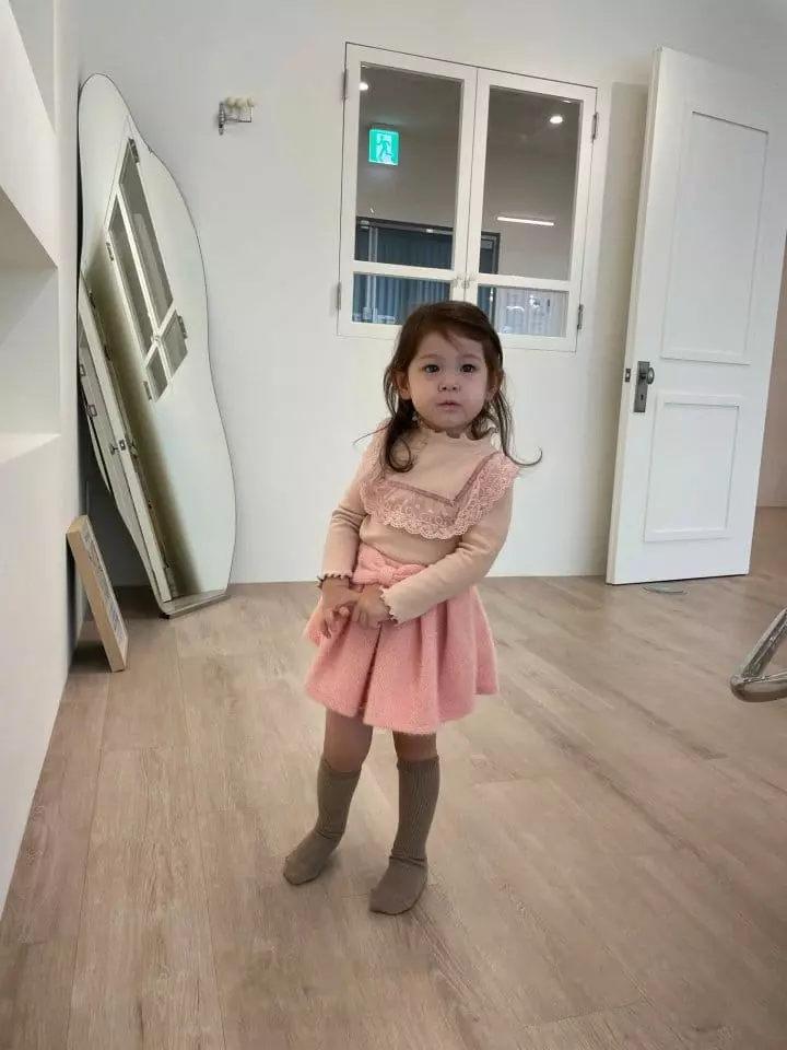 Flower J - Korean Children Fashion - #childofig - Mi Sha Lace Tee - 4