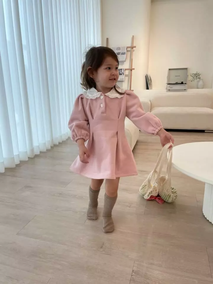 Flower J - Korean Children Fashion - #designkidswear - Heart Button One-piece - 9
