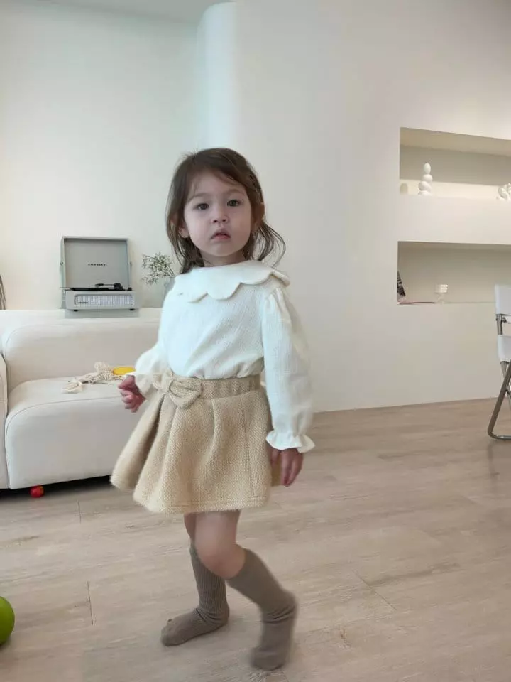 Flower J - Korean Children Fashion - #designkidswear - Wave Collar Blouse - 5