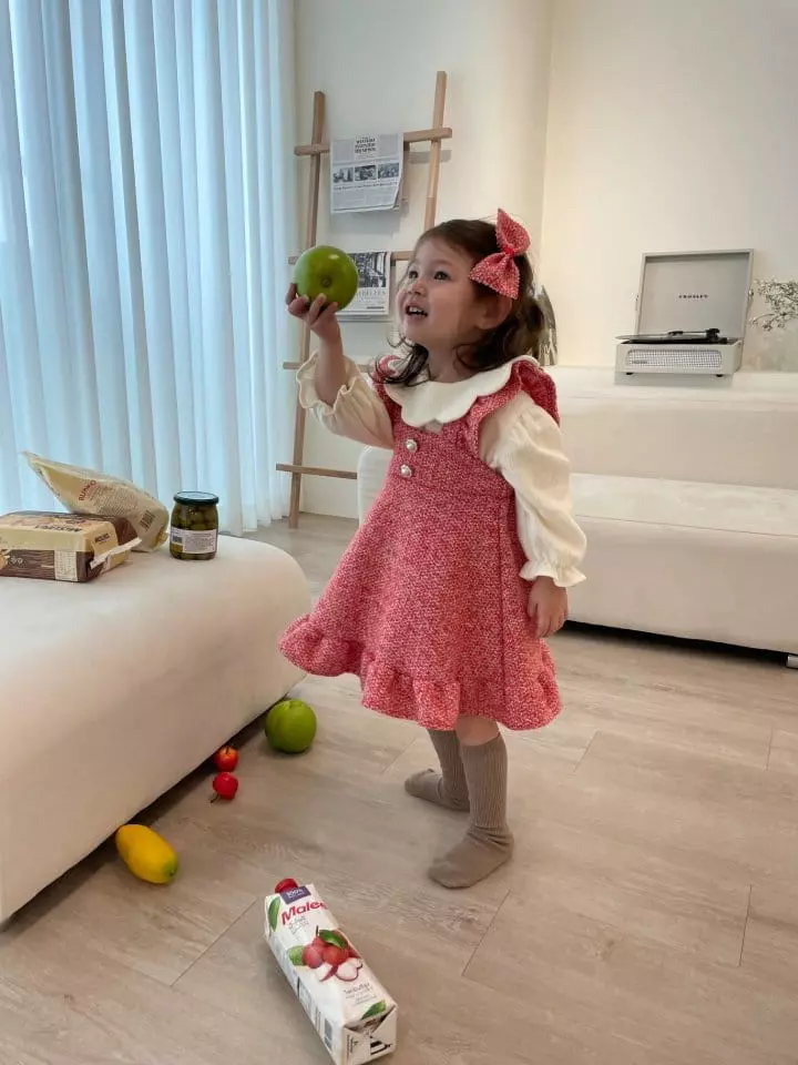Flower J - Korean Children Fashion - #discoveringself - Mosic Frill One-piece - 9