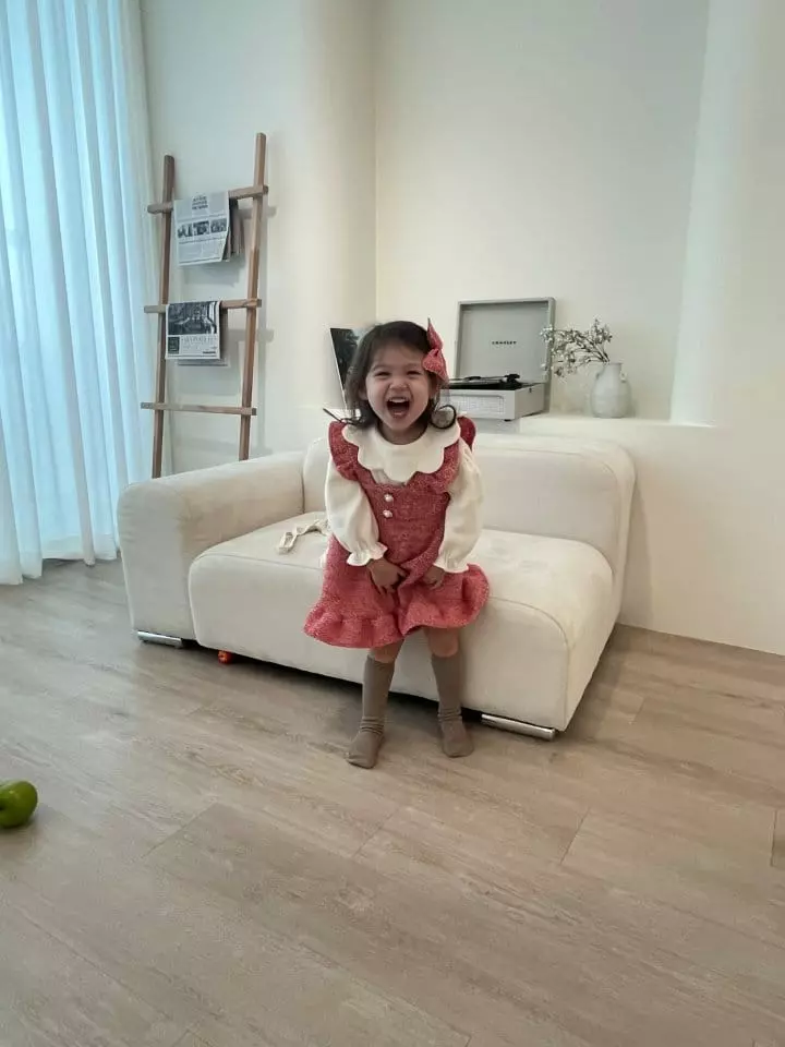 Flower J - Korean Children Fashion - #kidsshorts - Mosic Frill One-piece - 11