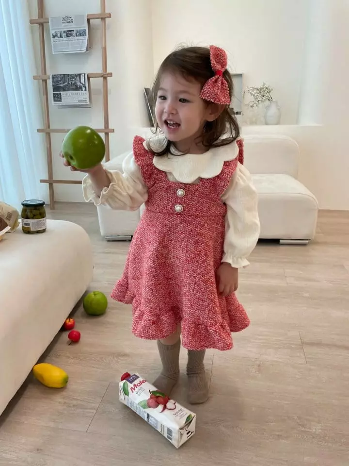 Flower J - Korean Children Fashion - #kidsstore - Mosic Frill One-piece - 12