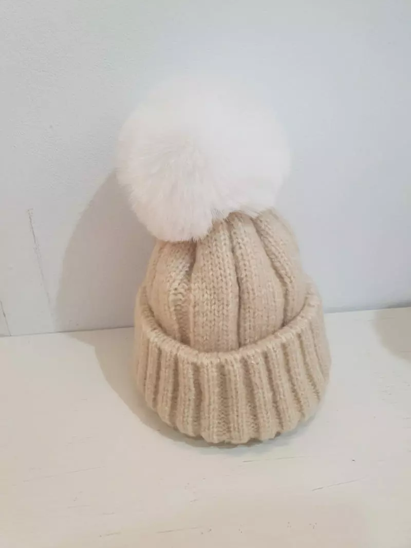 Flower J - Korean Children Fashion - #prettylittlegirls - Snow Beanie - 2