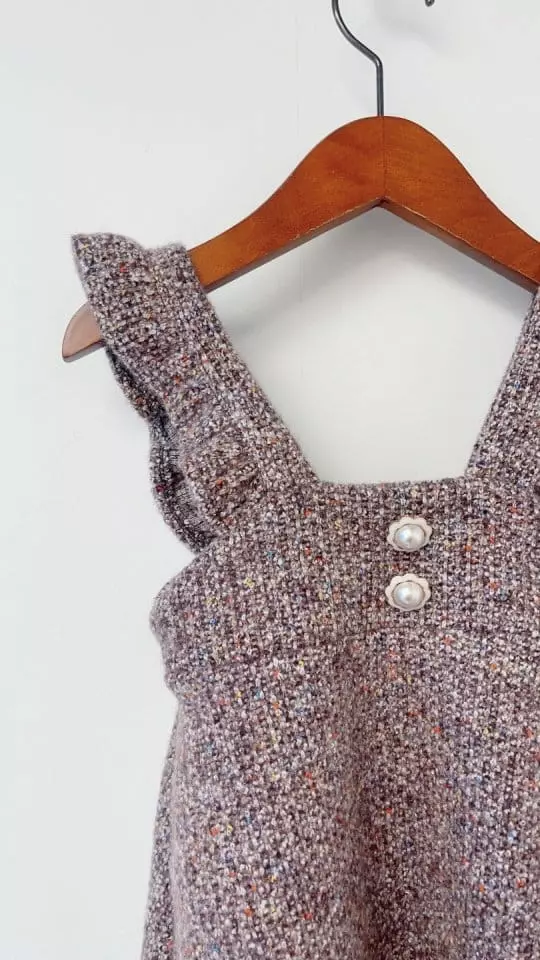 Flower J - Korean Children Fashion - #todddlerfashion - Mosic Frill One-piece - 3