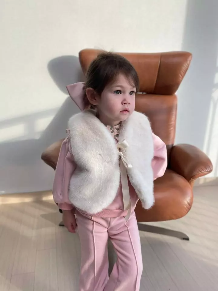 Flower J - Korean Children Fashion - #todddlerfashion - Fluffy Vest - 2