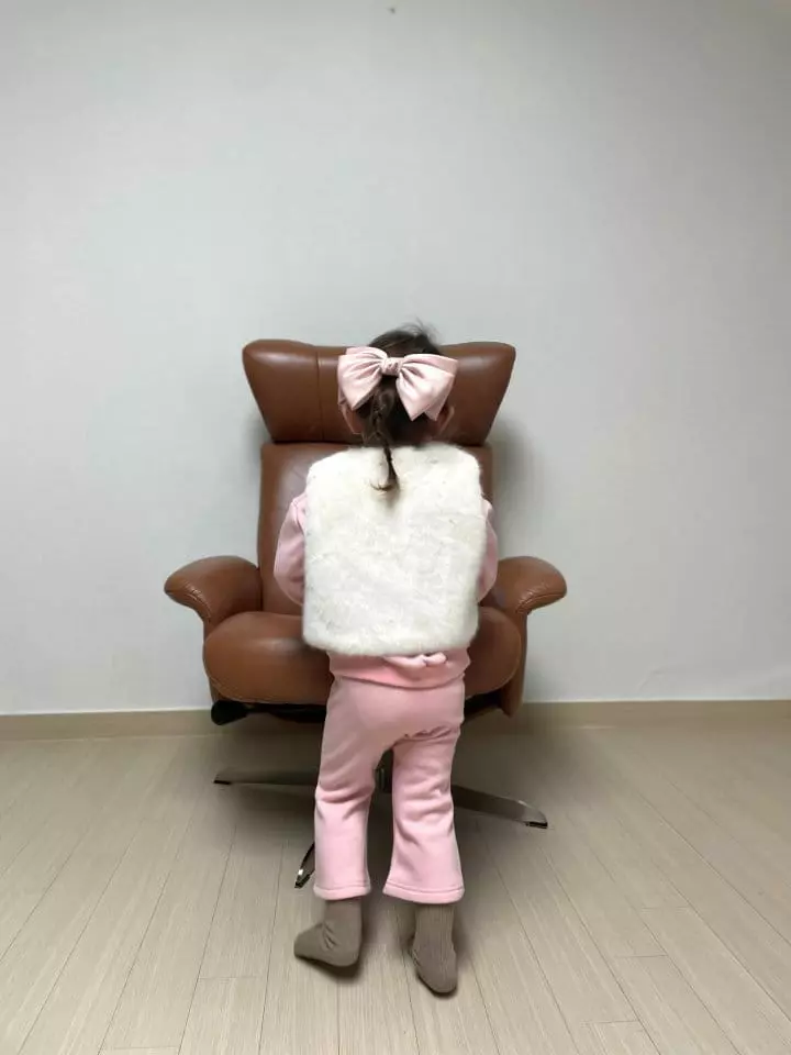 Flower J - Korean Children Fashion - #toddlerclothing - Fluffy Vest - 3