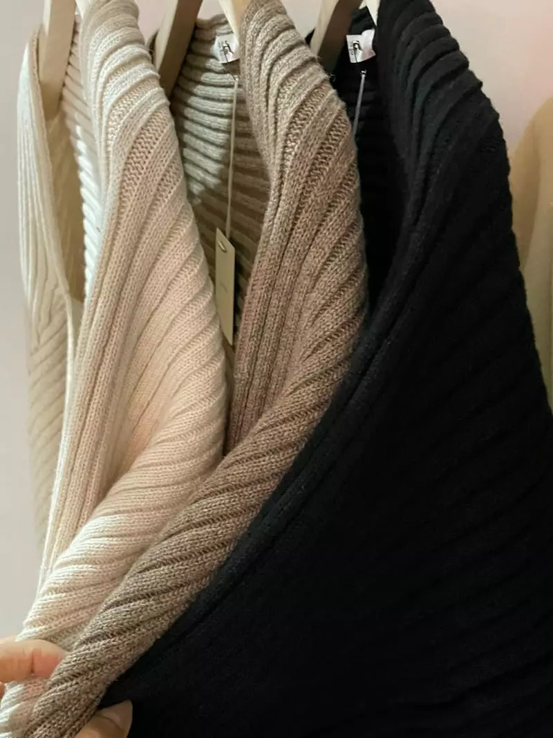 Flutter - Korean Women Fashion - #womensfashion - Rib Bolero Knit Tee - 4