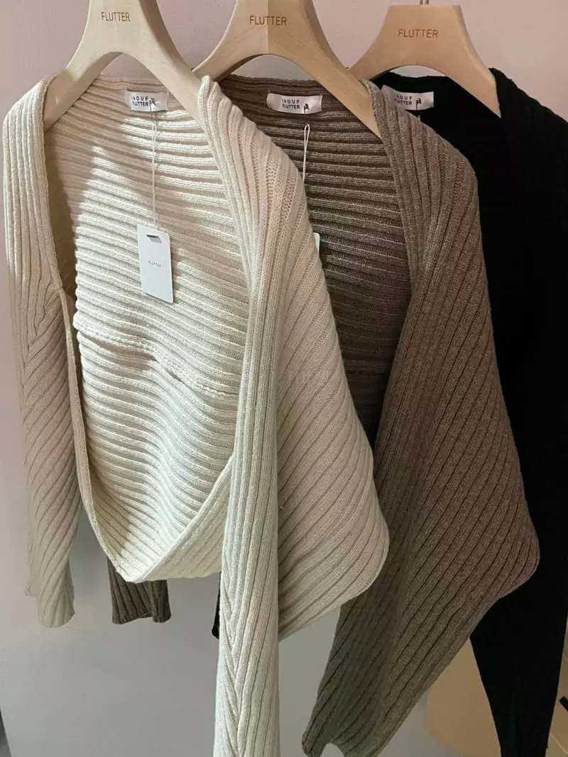 Flutter - Korean Women Fashion - #momslook - Rib Bolero Knit Tee - 6