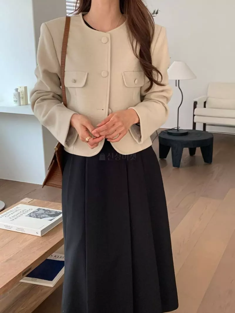 Flutter - Korean Women Fashion - #momslook - Round Jacket - 5
