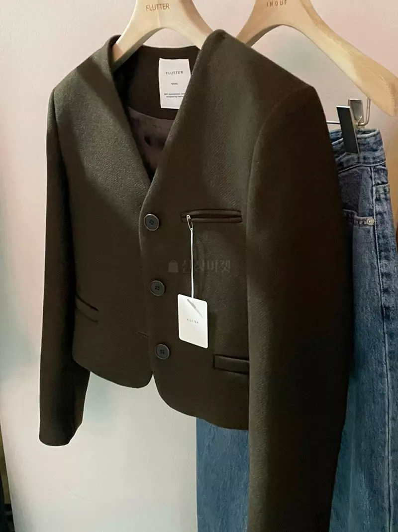 Flutter - Korean Women Fashion - #momslook - Blending Jacket - 4