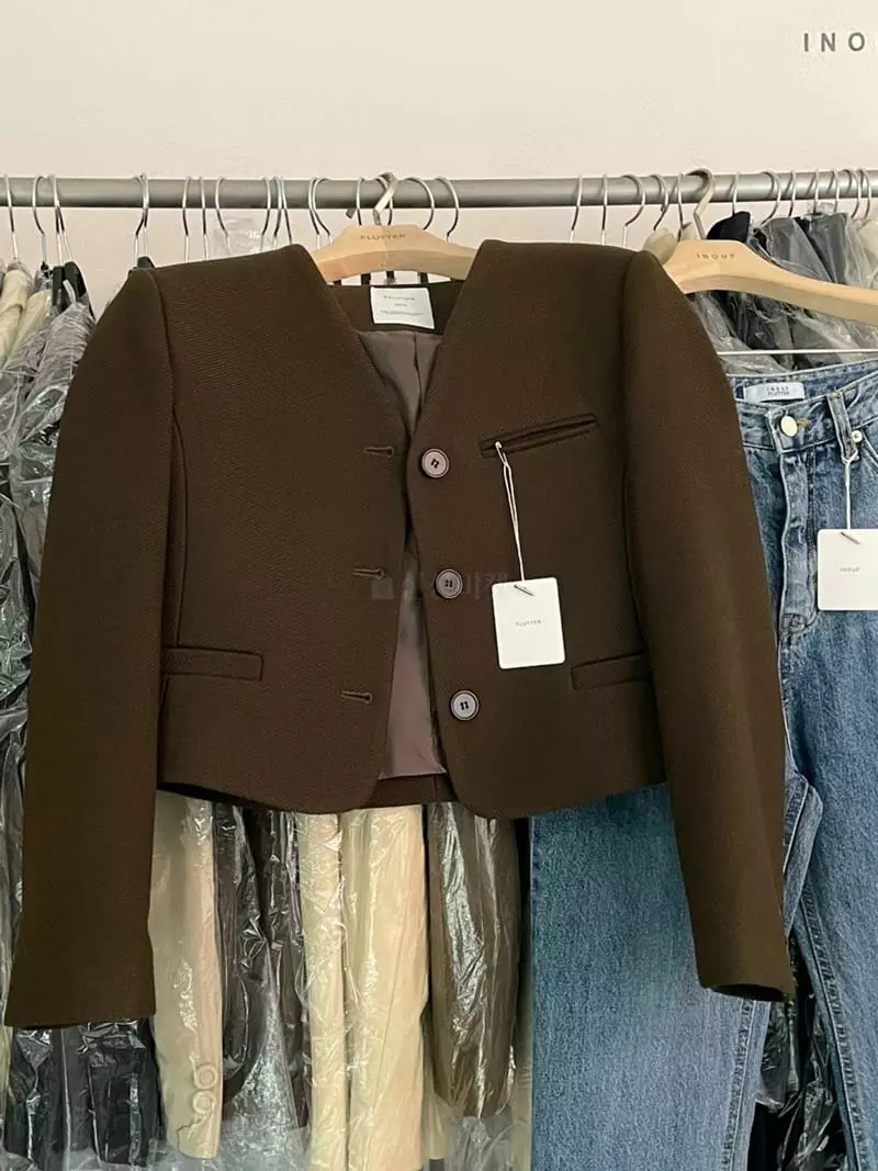 Flutter - Korean Women Fashion - #womensfashion - Blending Jacket - 6