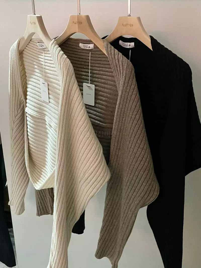 Flutter - Korean Women Fashion - #womensfashion - Rib Bolero Knit Tee - 7