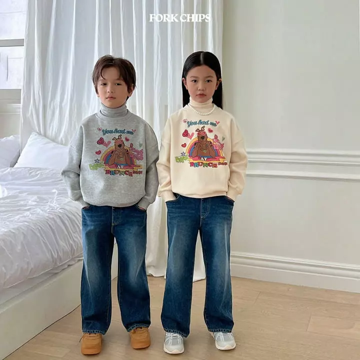 Fork Chips - Korean Children Fashion - #Kfashion4kids - Classic Jeans - 6