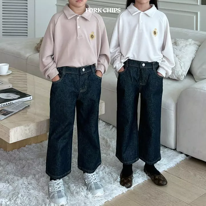 Fork Chips - Korean Children Fashion - #kidzfashiontrend - Bridge Jeans - 4