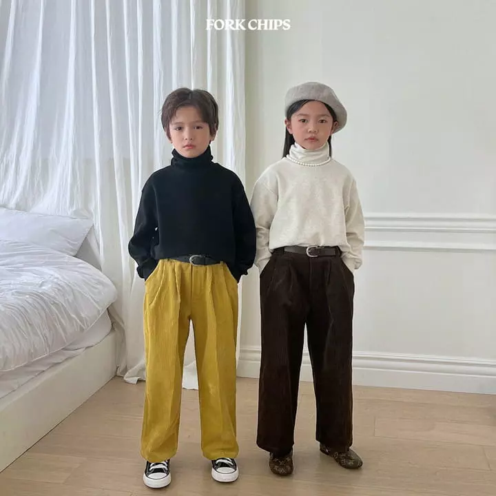 Fork Chips - Korean Children Fashion - #Kfashion4kids - Monday Rib pants - 2
