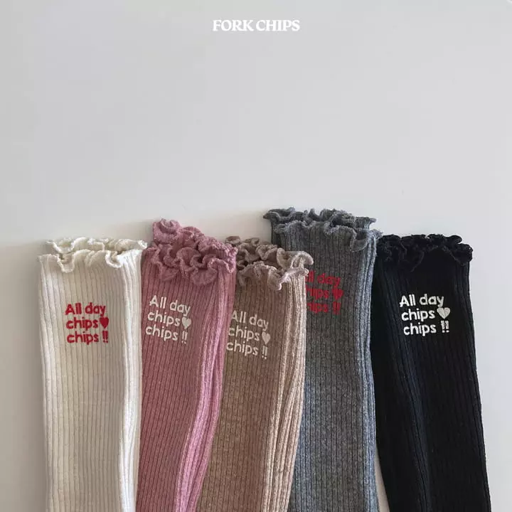 Fork Chips - Korean Children Fashion - #Kfashion4kids - All Day Socks - 10