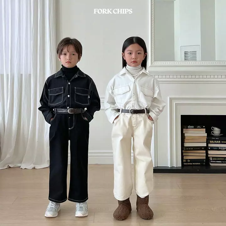 Fork Chips - Korean Children Fashion - #Kfashion4kids - Od Stitch Tee - 5