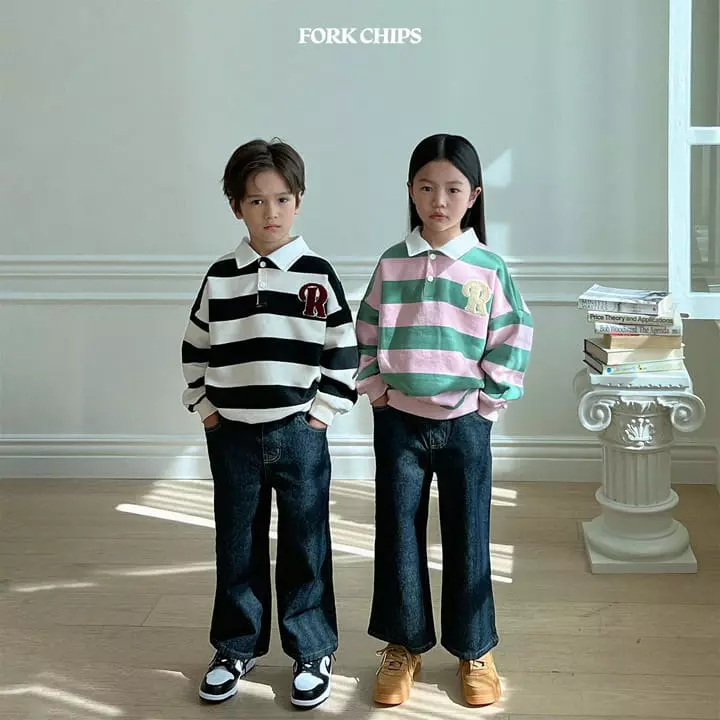 Fork Chips - Korean Children Fashion - #childofig - Root Collar Sweatshirt - 8