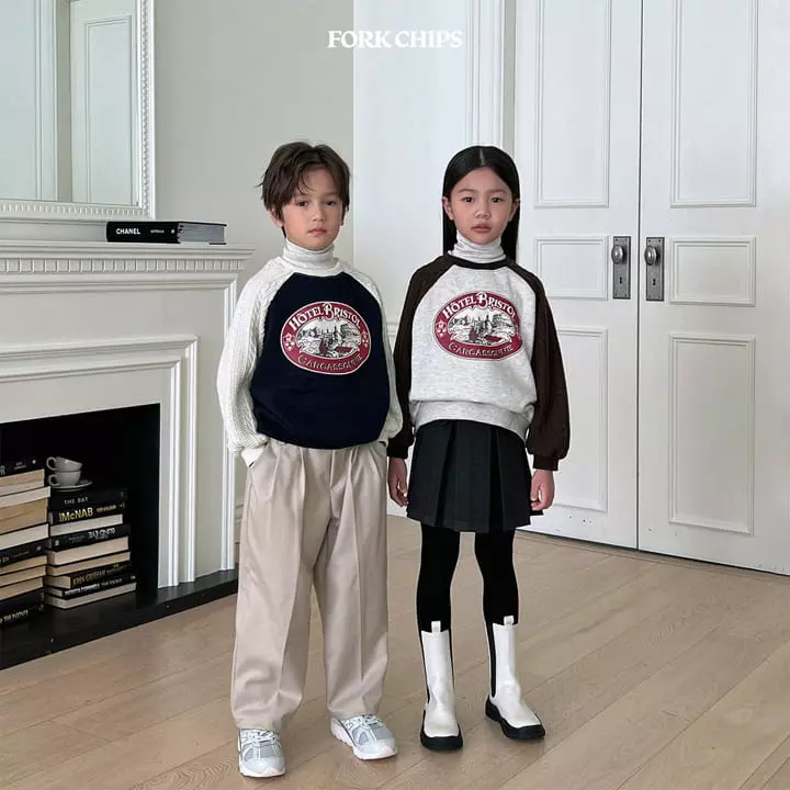 Fork Chips - Korean Children Fashion - #childofig - Hotel Knit Sweatshirt - 6