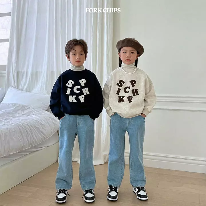 Fork Chips - Korean Children Fashion - #childofig - Cookie Bookle Sweatshirt - 3