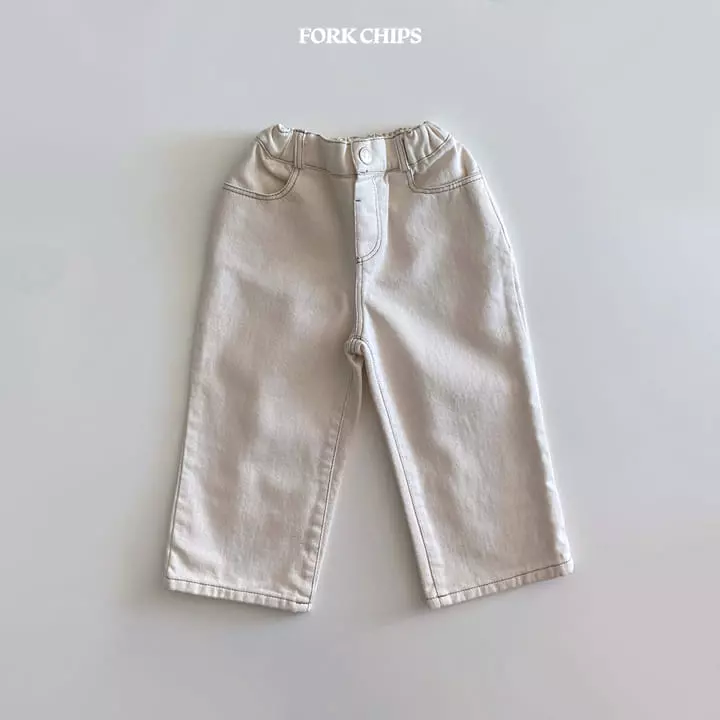 Fork Chips - Korean Children Fashion - #childofig - Margaret Stitch Pants - 12