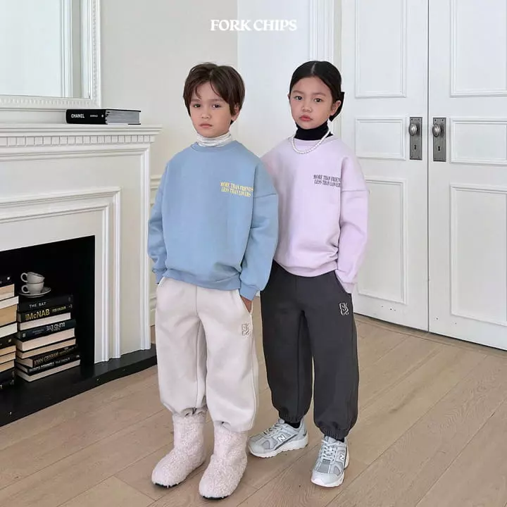 Fork Chips - Korean Children Fashion - #prettylittlegirls - Plain Pants - 4