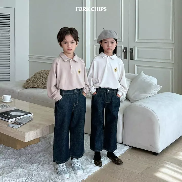 Fork Chips - Korean Children Fashion - #childofig - Ivy Knit Collar Tee - 10