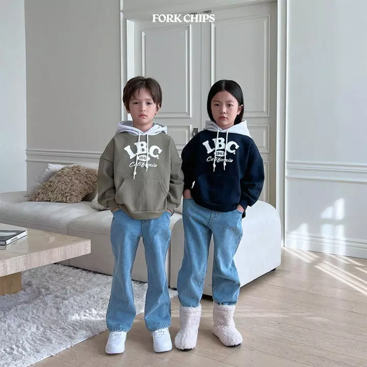 Fork Chips - Korean Children Fashion - #childrensboutique - IBC Color Hoody - 8